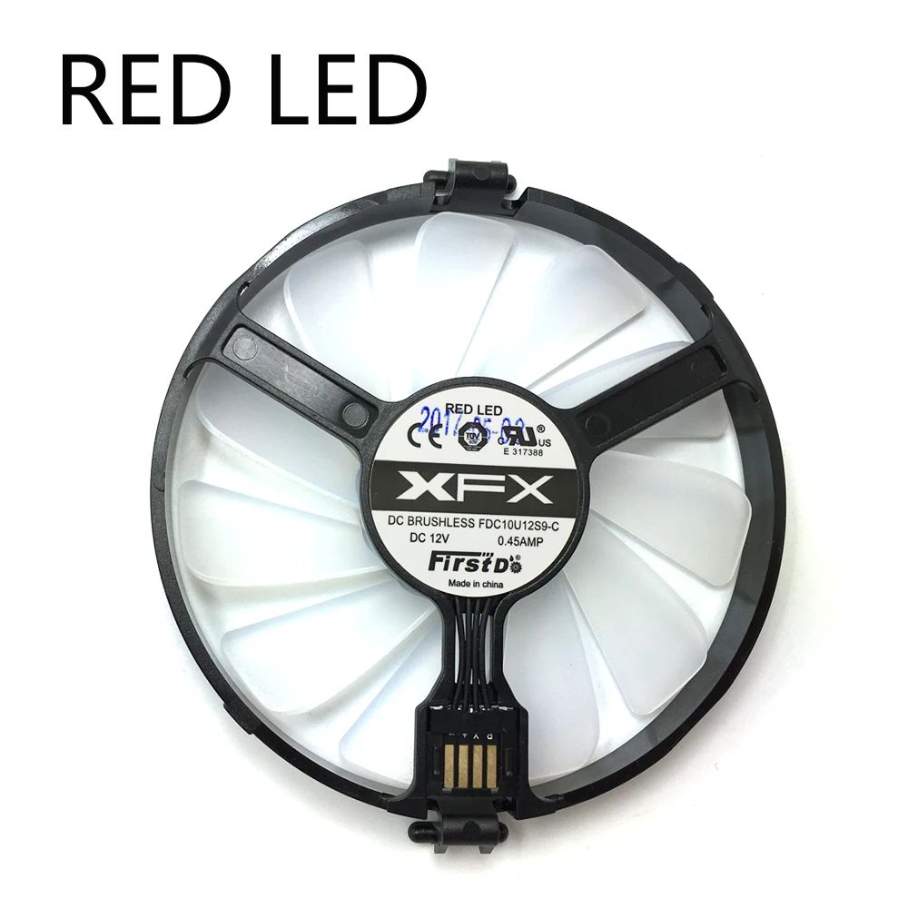 Новый FDC10U12S9 C вентилятор охлаждения для ПК заменить XFX AMD Radeon R7 360 RX 470 480 570 580 RX460 460