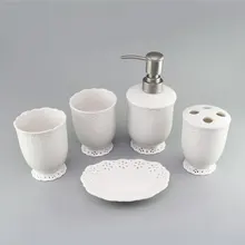 Набор для ванной комнаты в европейском стиле, элегантный набор для чистки, Высококачественные принадлежности для ванной комнаты lo83240