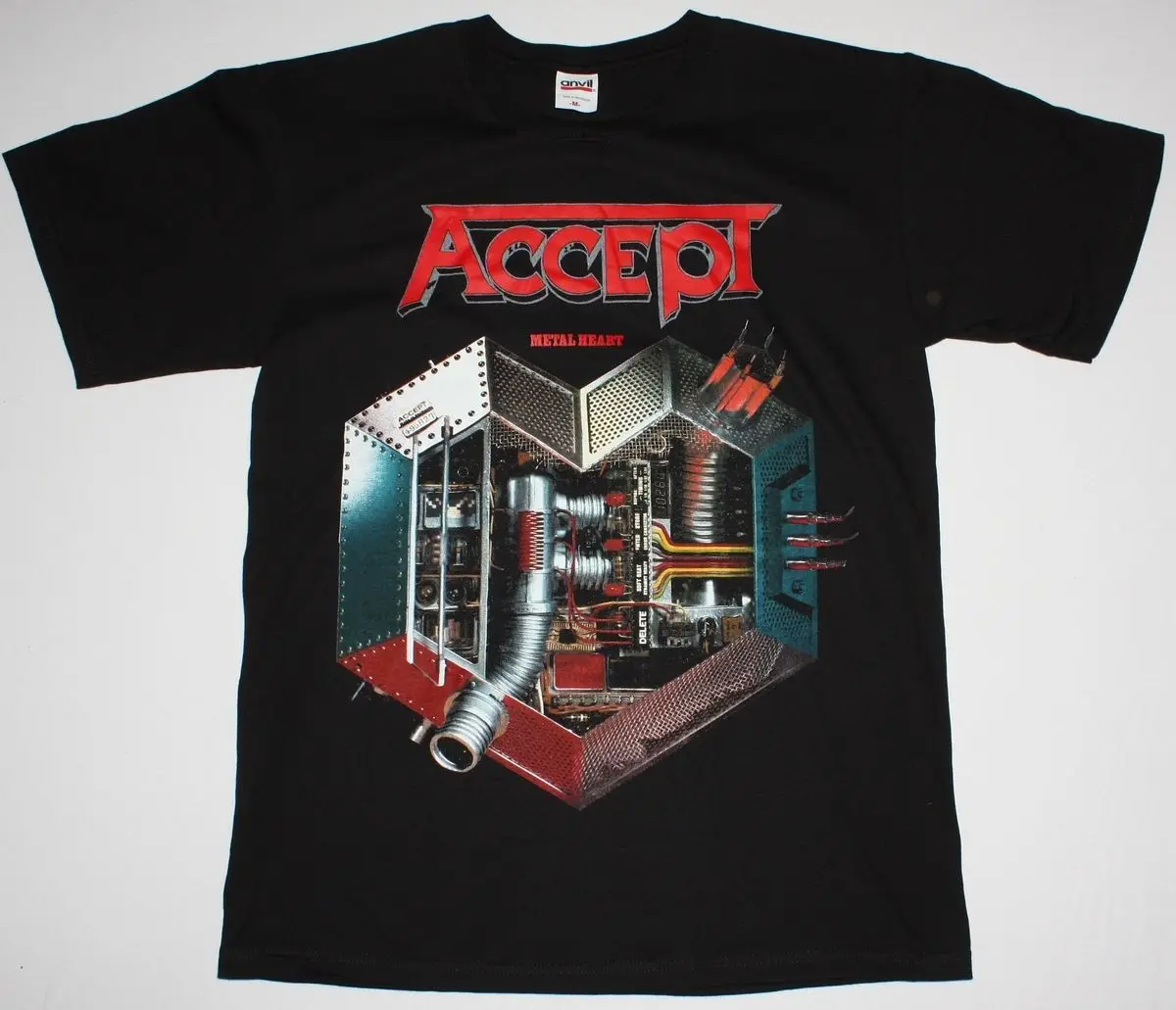 

ACCEPT METAL HEART UDO HEAVY METAL BAND WILD RAGE NEW BLACK T-SHIRTPrint Mens Summer