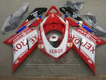 Aftermarket body parts fairing kit for Ducati 848 1098 1198 07 08 09 10 11 red sticker white fairings 848 1198 2007-2011 AS35