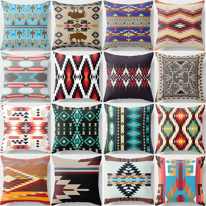 

Hot sale beauty Mandala pattern pillow case men women ladies square pillow cases home creative color pillow cover 45*45cm