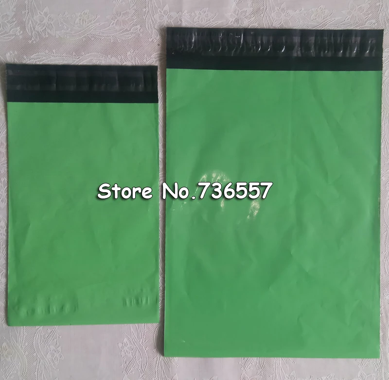 Lot 100Pcs Green Poly Mailer Self Sealing Plastic Shipping Mailing Bag