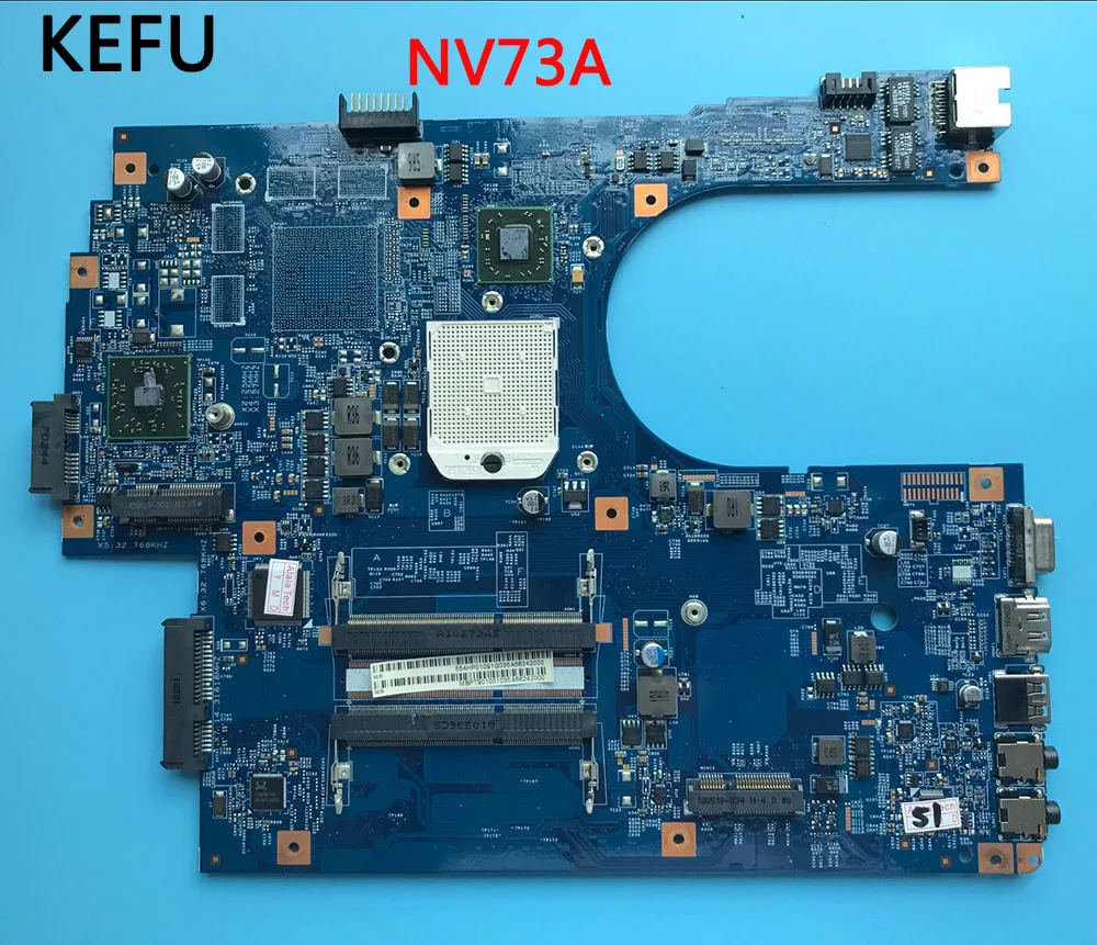 KEFU высокого качества для шлюза NV73A Материнская плата ноутбука JE70-DN MB 09929-1 48.4HP01.011 DDR3 испытания