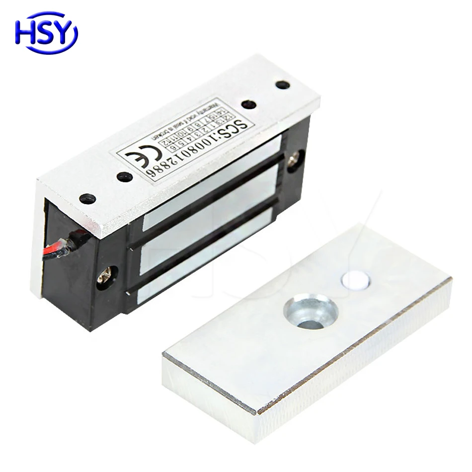 HSY Mini 60kgs 120lbs DC12V электрический магнитный дверной замок для шкафа