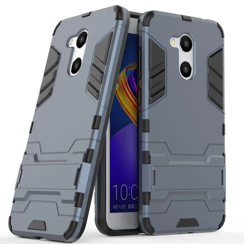

for Huawei Honor 6C Pro Case Robot Armor Bumper Shockproof Hard Cover Protective Case for Huawei Honor 6 C Pro Case Stand