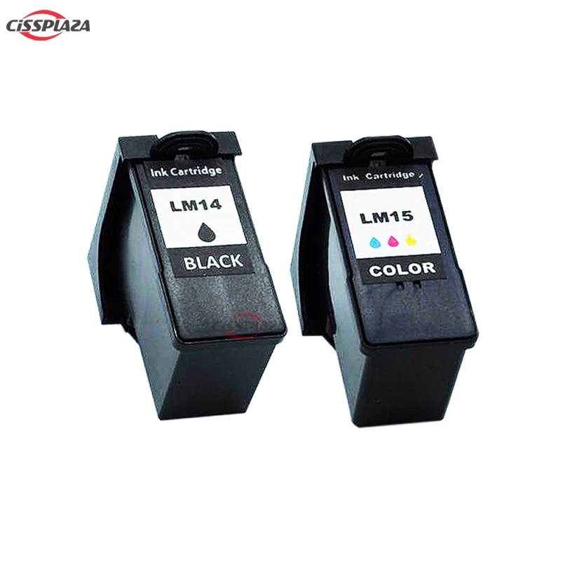 CISSPLAZA tinta para Lexmark 14 15, Color negro, Z2300, Z2320, X2650, X2600, X2670, 2 juegos|Cartuchos de tinta| - AliExpress