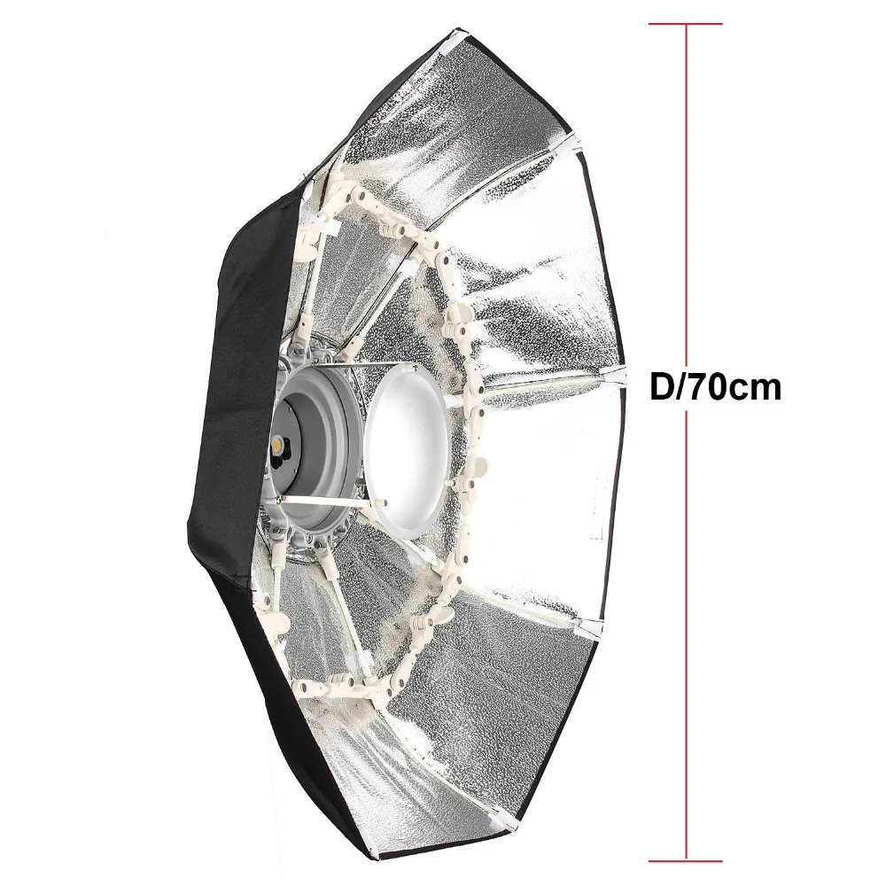 Fotopal рассеиватель для вспышки 4" 100 см Складная портативная портретная тарелка серебро софтбокс с Bowens крепление отражатели фотографии