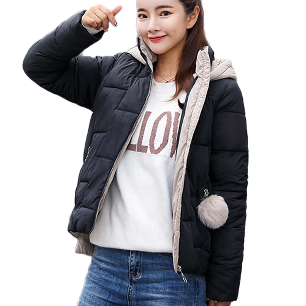 Free Ostrich 2019 new ladies fashion coat winter jacket women outerwear short jacket female padded parka women's overcoat N30