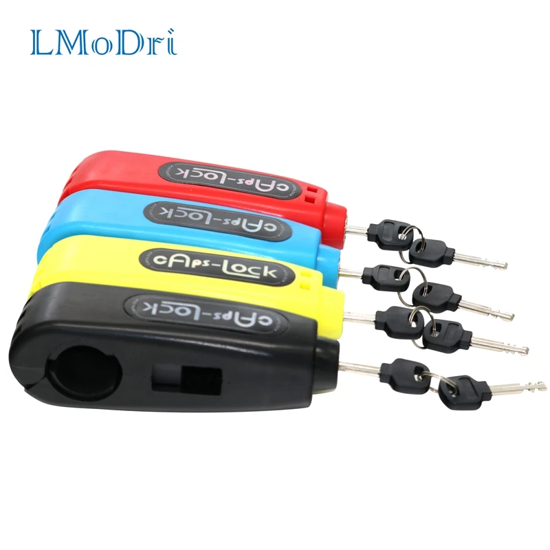 

LMoDri Universal Motorcycle Handlebar Safety Lock Scooter Lock Brake Throttle Grip anti theft Protection Security Lock