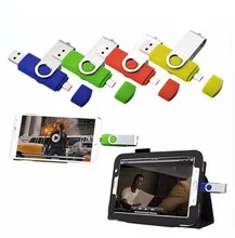 Movimentação total da pena da movimentação do flash de otg usb da capacidade da forma 64 gb 32 gb 8 gb 16 gb dupla externo fazer pendrive usb da vara do smartphone
