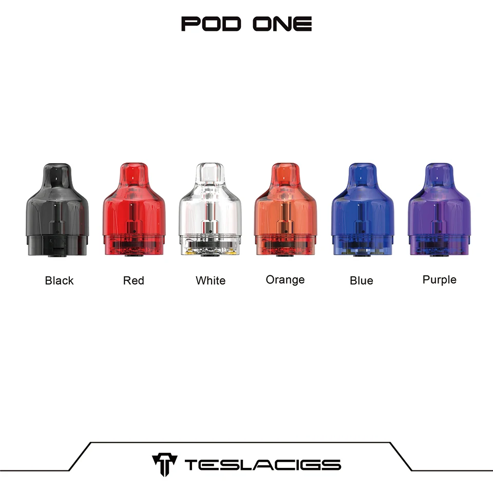 Оригинальный атомайзер Tesla Pod One 22 мм диаметр 2 мл емкость 1 Ом катушка для Teslacigs Falcon
