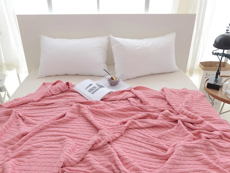 cable knit blanket