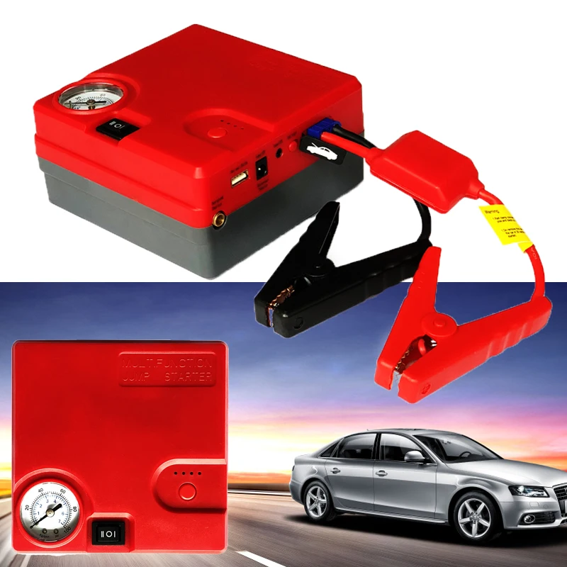 

High Capacity Jump Starter 12V Car Starter Battery Emergency Diesel Petrol Starting Device Booster Buster Power Bank Air Pump