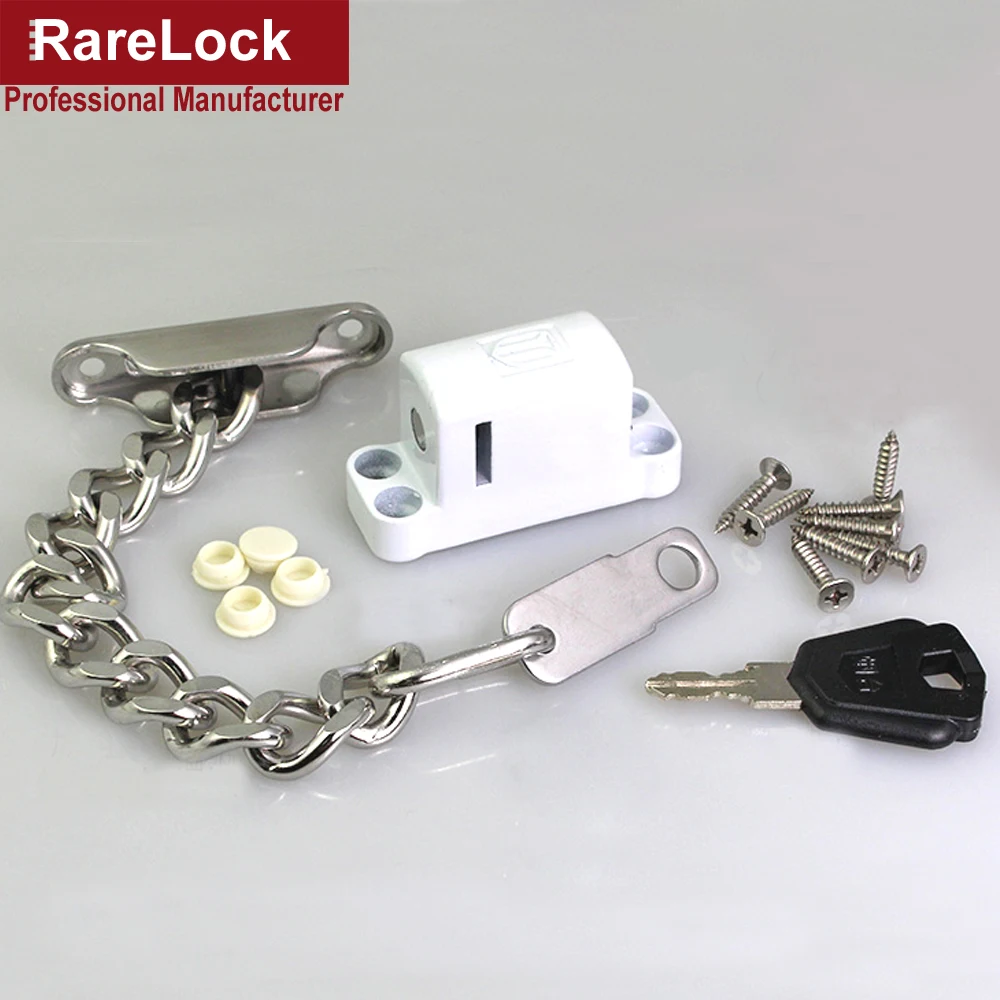 Rarelock цепочка для окна замок для раздвижной двери ванная комната балкон ребенок Домашняя безопасность офисный чехол анти-вор оборудование DIY MMS89 aa