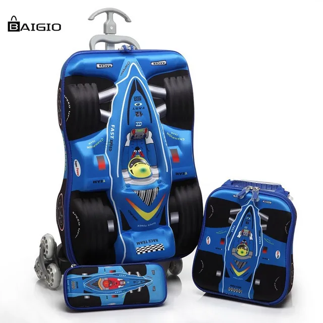 Baigio Kids Travel Luggage Set EVA Durable Carry on Suitcase Rolling