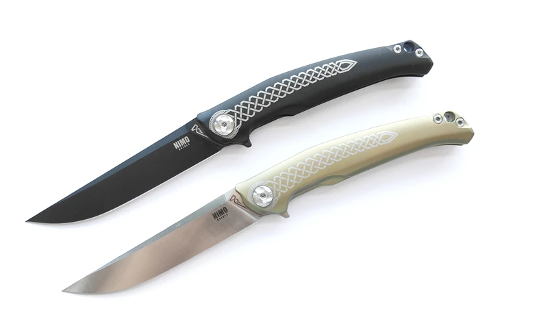 Nimoknives & Fat dragon original design Rune titanium alloy folding knife s35vn edge outdoor multi-purpose camping knife DEC Nimoknives & Fat dragon original design Rune titanium alloy folding knife s35vn edge outdoor multi-purpose camping knife DEC