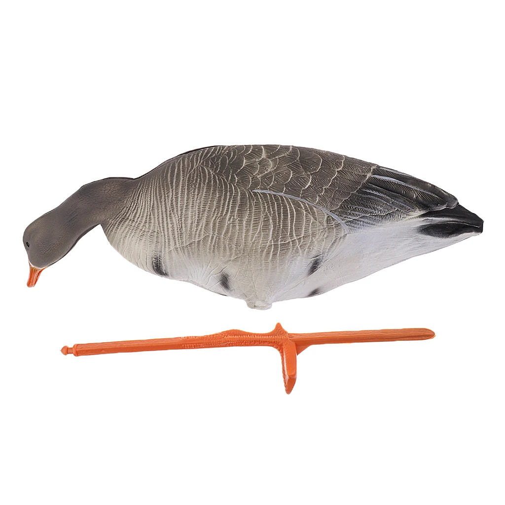 Full Body Goose Hunting Shooting Decoy Lawn Ornaments Garden Decors Eating Goose for Outdoor Fishing Supply Greenhand Gear