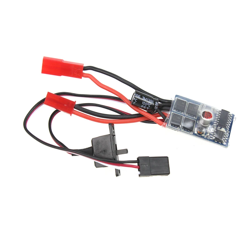 

JMT RC Car No Brake 10A Brushed ESC Two Way Forward Reverse Motor Speed Controller For 1/16 1/18 1/24 Car Boat Tank