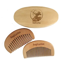 Новая стильная расческа "Стрелец" Кабана щетина борода щетка и широкий/тонкий зуб расческа для мужчин Усы лица щетка для волос