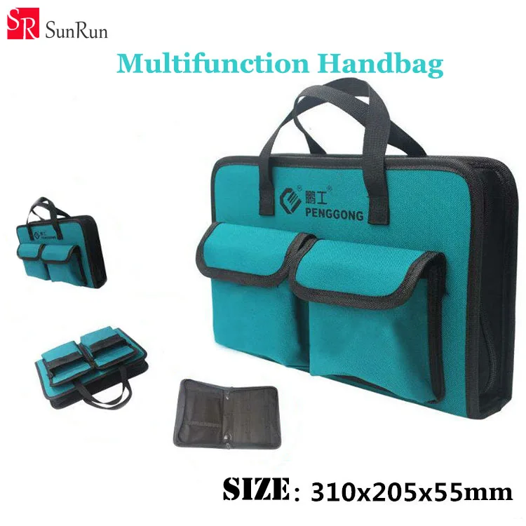 

Big Size Oxford Canvas Chisel Roll Rolling Repairing Tool Utility Bag Multifunctional Handbag Brand New Wearable & waterproof