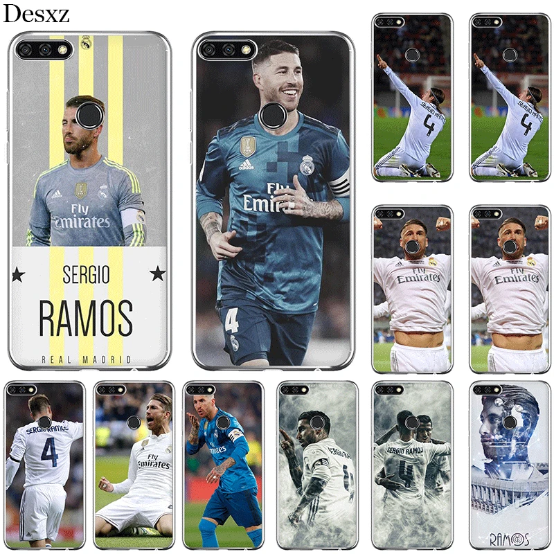

Desxz Sergio Ramos Case Cover For Huawei Mate 20 10 Pro Lite Nova 2i 3 3i Y5 Y6 II Y7 Y9 Prime