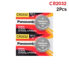 PANASONIC 2 шт. cr2032 DL2032 ECR2032 5004LC KCR2032 BR2032 3 в Кнопочная батарея монета автомобиль игрушка ячейка батарея