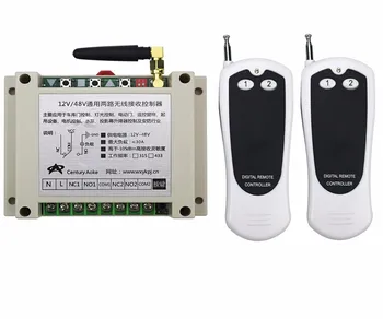 

DC12V 24V 48V 2 CH RF Wireless Remote Control Switch System 1 receiver & 2 transmitter home appliances/lamp