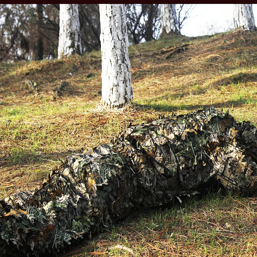 Roupas de Caça Ghillie Terno Camo Biônico Folha Camuflagem Selva Floresta Birdvering Poncho Manteau Durável 3d Mod. 1269030 7 Caça ghillie terno 3d camo biônico folha