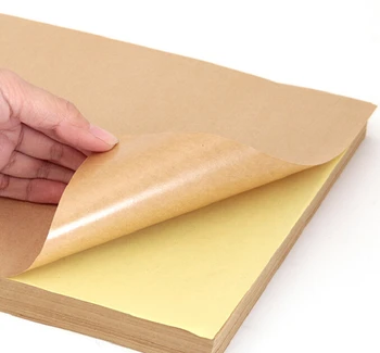 

A4 Size Printable Kraft Self Adhesive Sticky Back Shipping Label Tag Sticker 10/30/50 You Choose Quantity