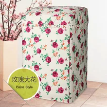 Уплотненные оксфорды тканевый чехол для стиральной машины Водонепроницаемый солнцезащитный защитный чехол на молнии, стильная верхняя крышка