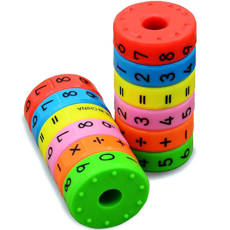 

6 PPcs Magnetic Montessori Kids Educational Plastic Toys for Children Math Numbers Preschool DIY Assembling Puzzles Boys Girls