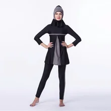Мусульманская одежда для плавания Hajib Буркини для женщин mayo полное покрытие консервативная одежда для плавания плюс размер
