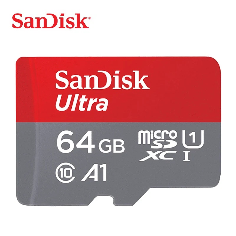 64GB Карта памяти sandisk tf, 16 ГБ, 32 ГБ, карта micro sd, 64 ГБ, 128 ГБ, C10, высокая скорость, карта памяти cartao de memoria, 256 ГБ, класс 10 - Емкость: 64GB