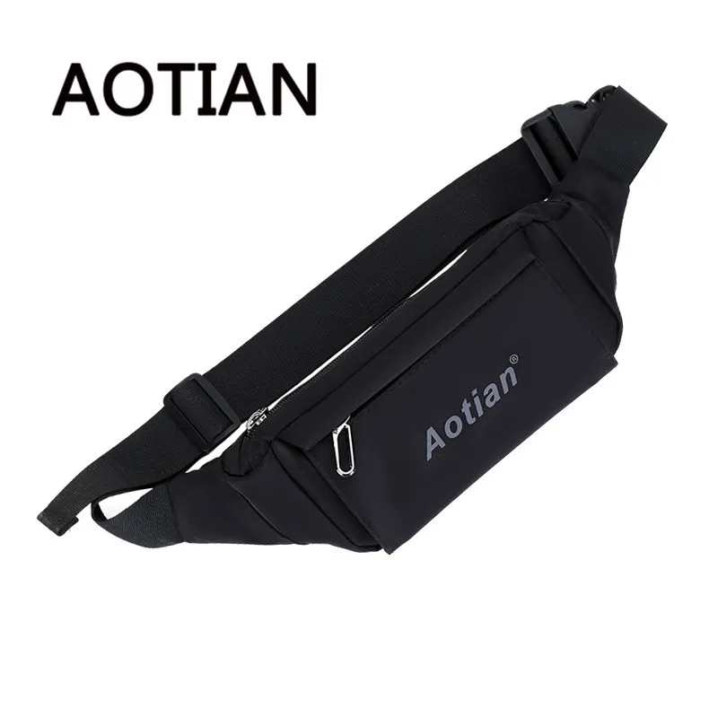 

2017 AOTIAN New Design Women Men Waist Bag Nylon Casual Waist Pack Heuptas Fashion Money Belt Bolso Cintura Bum Bag