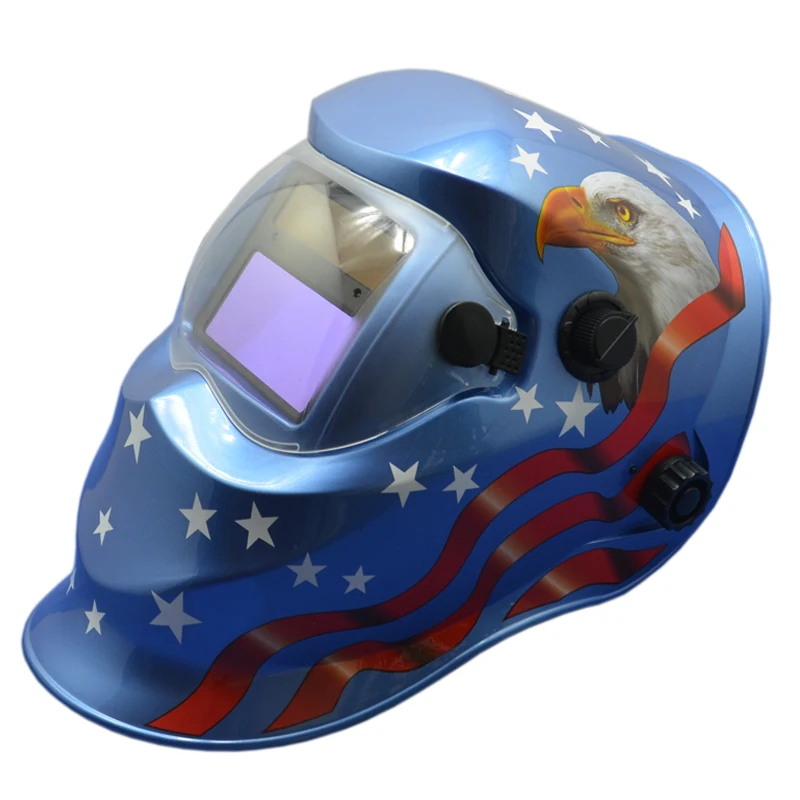 Автоматическое затемнение линзы фильтр сварочный шлем синий маски TIG миг анфас маска сварщика шлифовальный солнечной батареи kd03 (2233ff)