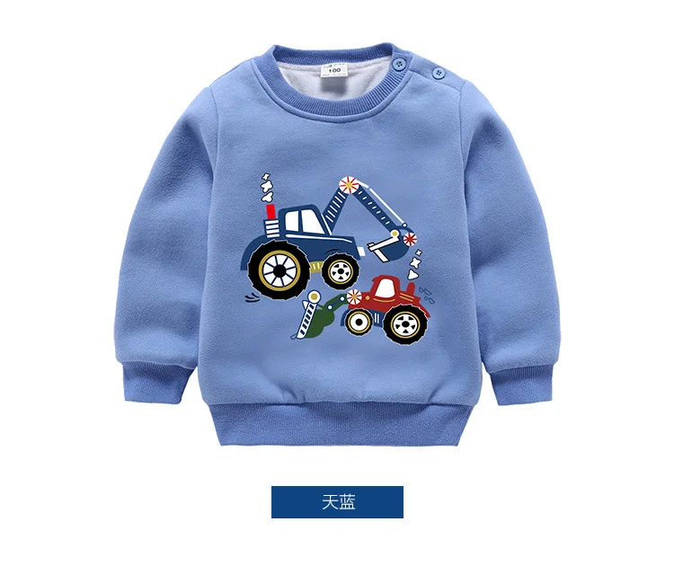 Модная футболка для мальчиков одежда для малышей детский зимний теплый свитер флисовые топы, Детский свитер весенняя одежда с капюшоном для детей от 2 до 8 лет
