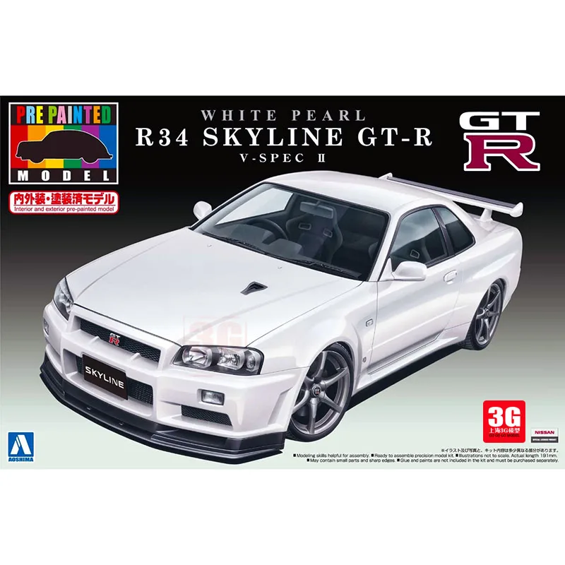 1/24 в собранном виде Модель NISSAN R34 GT-R00860