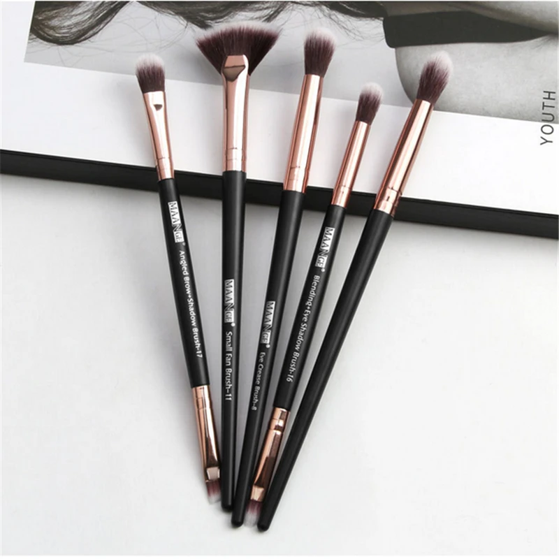 

Makeup Brushes Set 5Pcs / Lot Eye Shadow Eyebrow Eyeliner Brushes for Portable Eye Makeup Eyebrow Pencil Cosmetics Tools