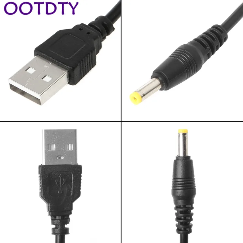 USB الذكور إلى 4.0x1.7 مللي متر 5 V DC برميل جاك امدادات الطاقة كابلات الموصلات كابل شاحن