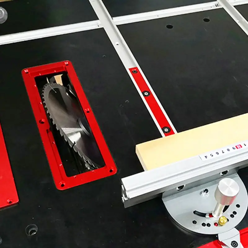 Электрический Циркулярный стол пилы откидная крышка пластины флип-Пол Регулируемый алюминиевый пластины вставки для DIY