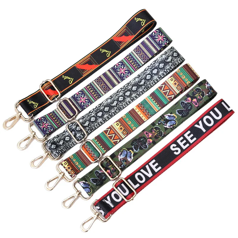 Rainbow Bag Strap for Women Shoulder Handbag Messenger Belt for a Bag Accessories Handle Crossbody Womens Bags Wide Strap PartS