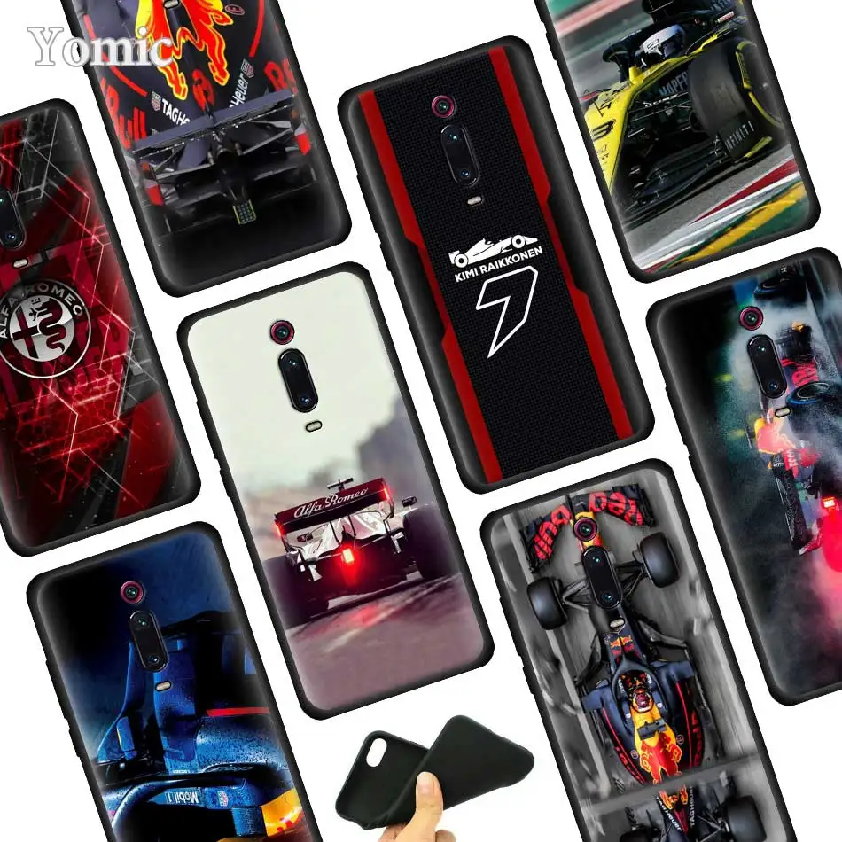 

for Formula 1 Back Silicone Phone Case for Xiaomi Redmi K20 7 7A 6 6A Go S2 Y3 5 4X Note 7 7S 6 Pro Soft Case