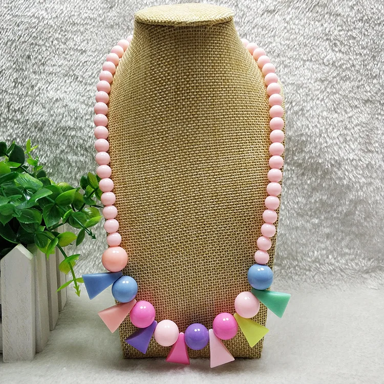 

Baby Girl Kid's Lovely Fanshaped Beads Necklace Princess Children Jewelry