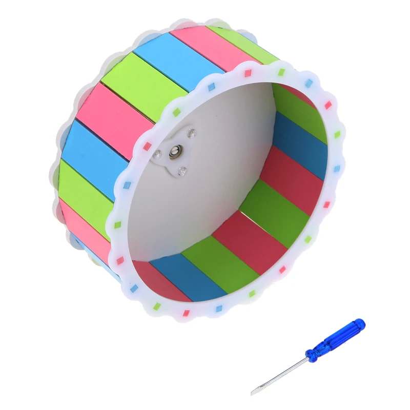 Colorful Hamster Mouse Rat Mice Exercise Running Spinner Wheel Pet