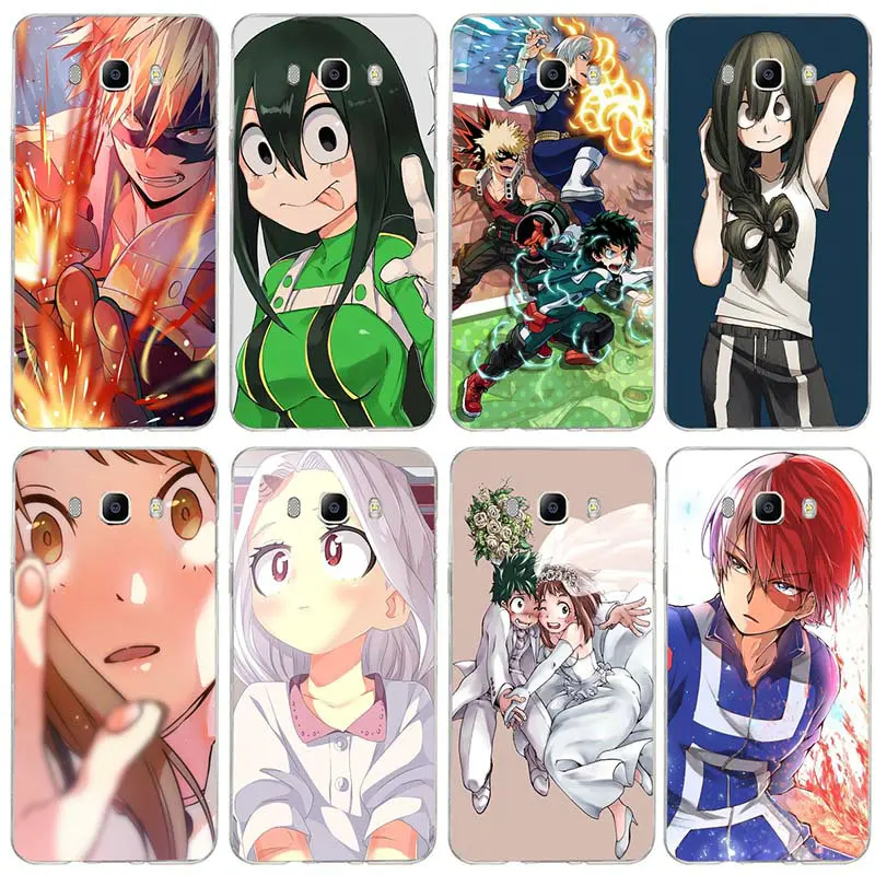 

Soft TPU Case For Samsung Galaxy A3 A5 J1 J2 J3 J4 J6 J5 2015 2016 2017 2018 Phone Cases Silicone Cover Coque My Hero Academia