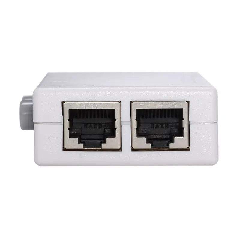 Сетевые хабы Mini Dual 2 Way 2 порта RJ45 сетевой ручной AB Обмен Переключатель коробка адаптер концентратор