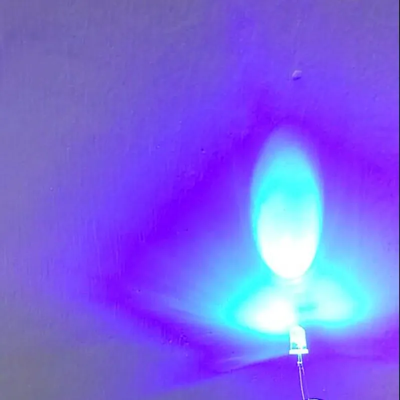 100 шт. 5 мм светодиодный мигающий синий прозрачный мигающий светильник светящиеся диоды супер яркий мигающий светодиодный Диод 5 мм 1,5 Гц