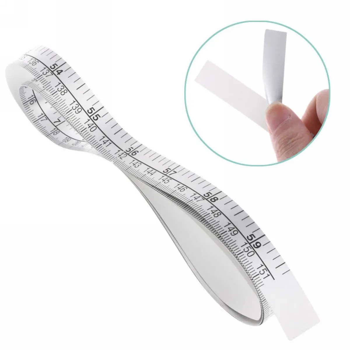 JX-LCLYL 151cm Self Adhesive Metric Measure Tape Vinyl Ruler For Sewing Machine Sticker