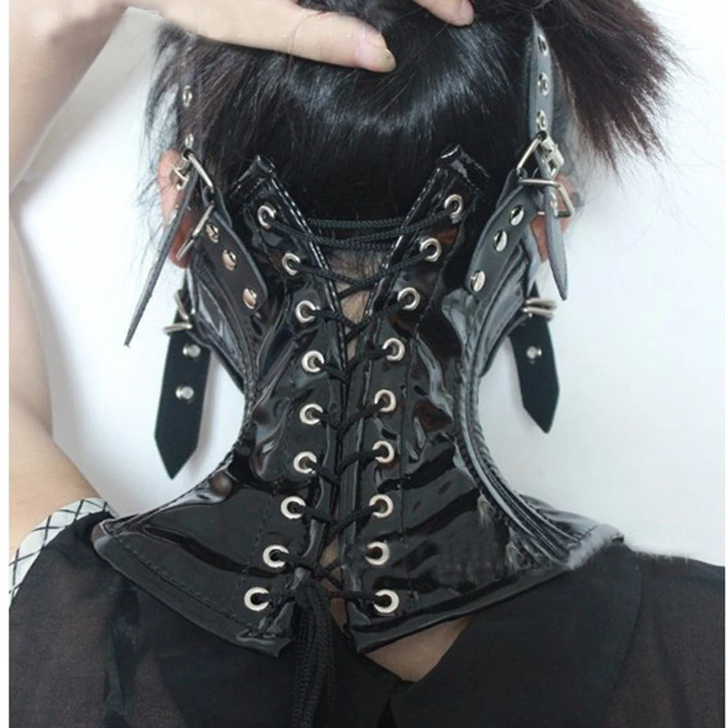 セックス おもちゃ の黒革呼吸に適さ ない ネック ロック スレーブ襟調節可能な スト ラップ バックル拘束ボンデージ セックス製品ショップ Sex Toy Wholesale Uk Sex Toy Sleevesex Toy Gag Aliexpress