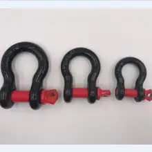 LULU 1/2 стальные сверхпрочные оцинкованные скобы D кольцо 2 T/4400 lbs прочные буксировочные d-кольца для восстановления транспортного средства Буксировка И буксировочный ремень